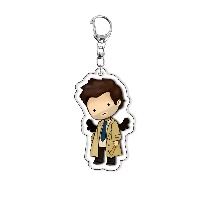 Anime Supernatural Accessories Decorations Collections Acrylic Key Ring Keychain Letter Pendants Backpack HD view 2