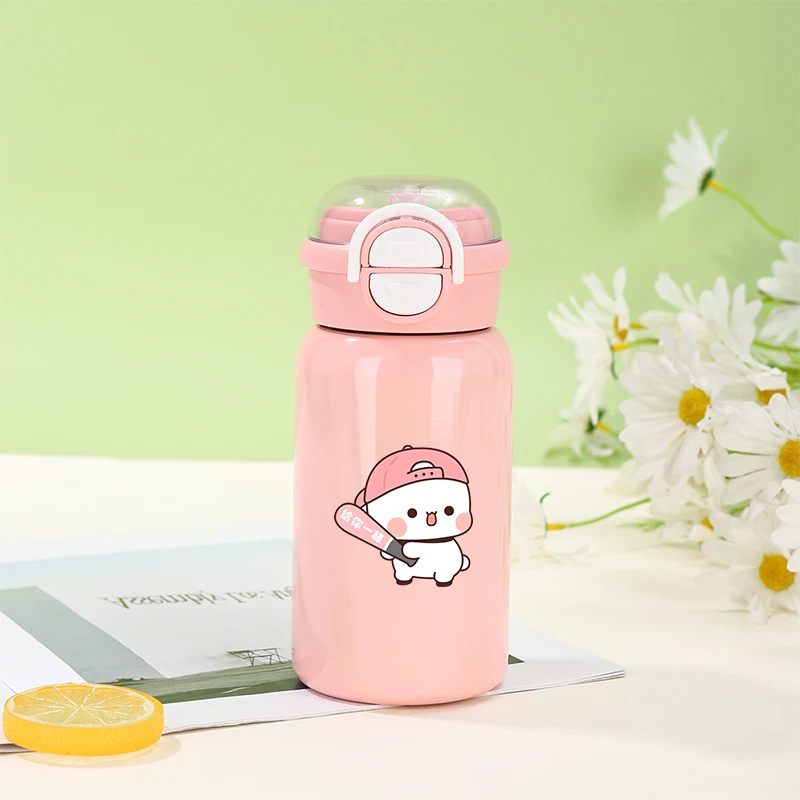 500ML Bubu Dudu Thermos Cup Yier Bear Panda Water Cups Kid 316 Stainless Steel Insulated Cup Girl Boy Straw Drinking Bottle Gift view 5