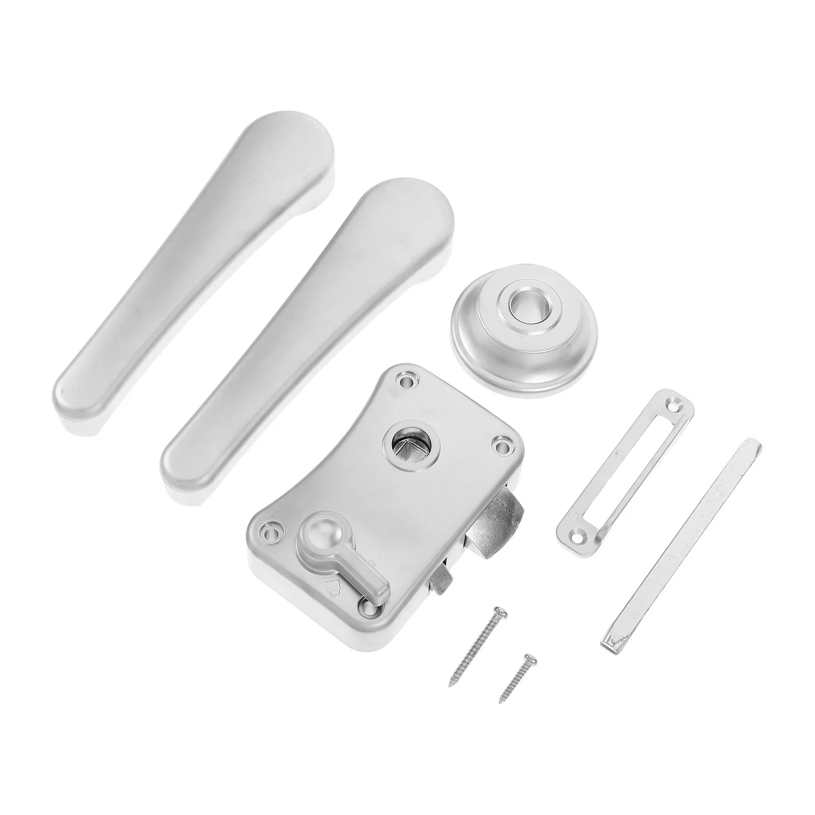 

1Set Rv Door Lock Dual Open Keyless Privacy Handle Rv Bathroom Toilet Lock Trailer Entry Knob for Camper Bedroom