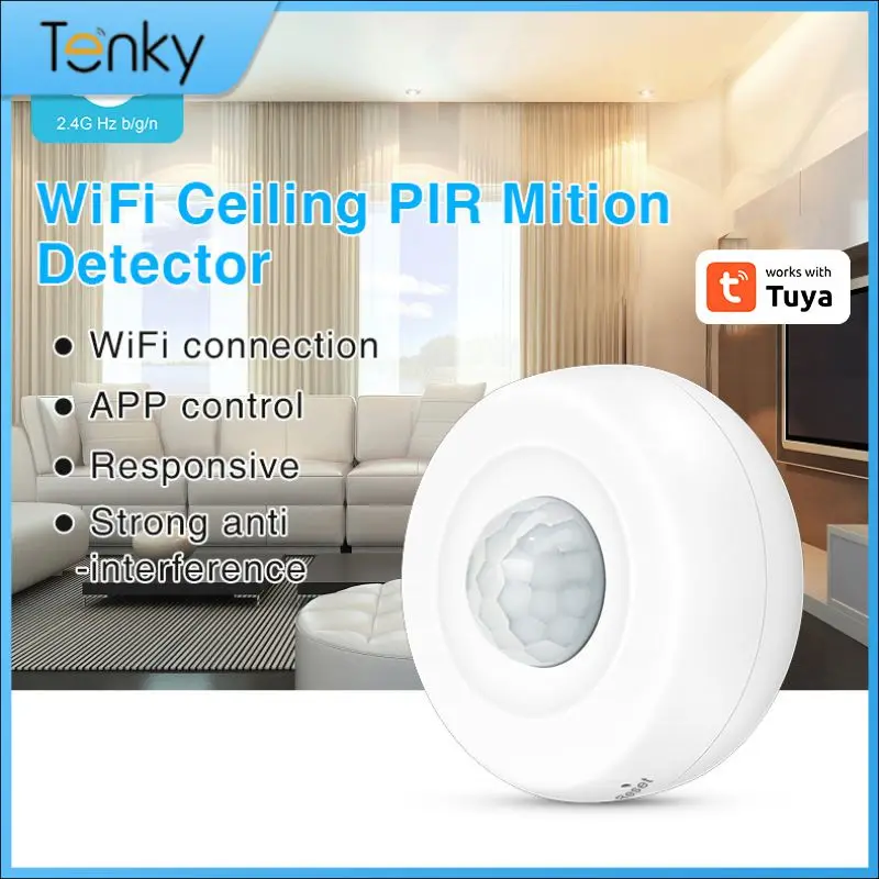 

Easy App Control Infrared 360-degree Detection Motion Sensor Wireless Convenience Anti-theft Protection Security Alarm Wireless