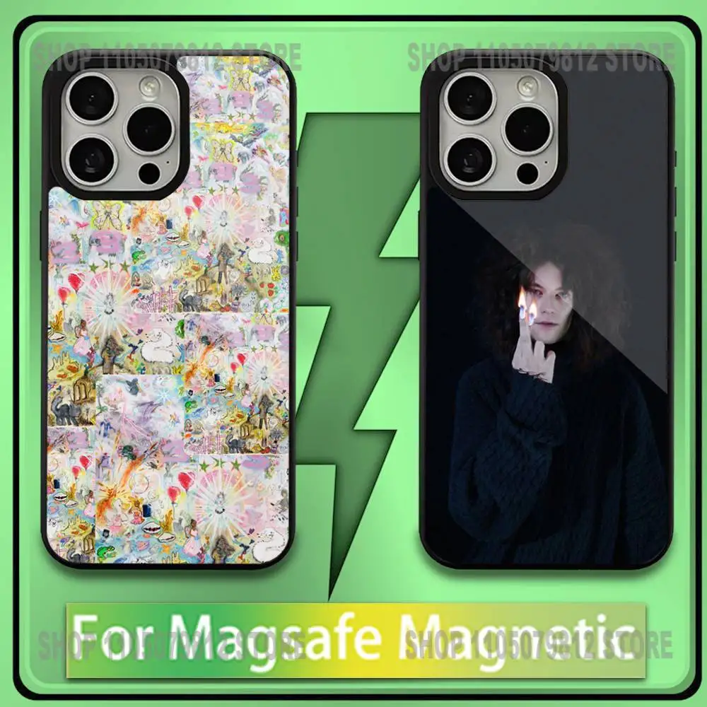 

Rapper Singer B-Bladee 333 Phone Case For iPhone17,16,15,14,13,12,11,Plus,Pro,Max,Mini Soft Magesafe Magnetic Wireless Charge