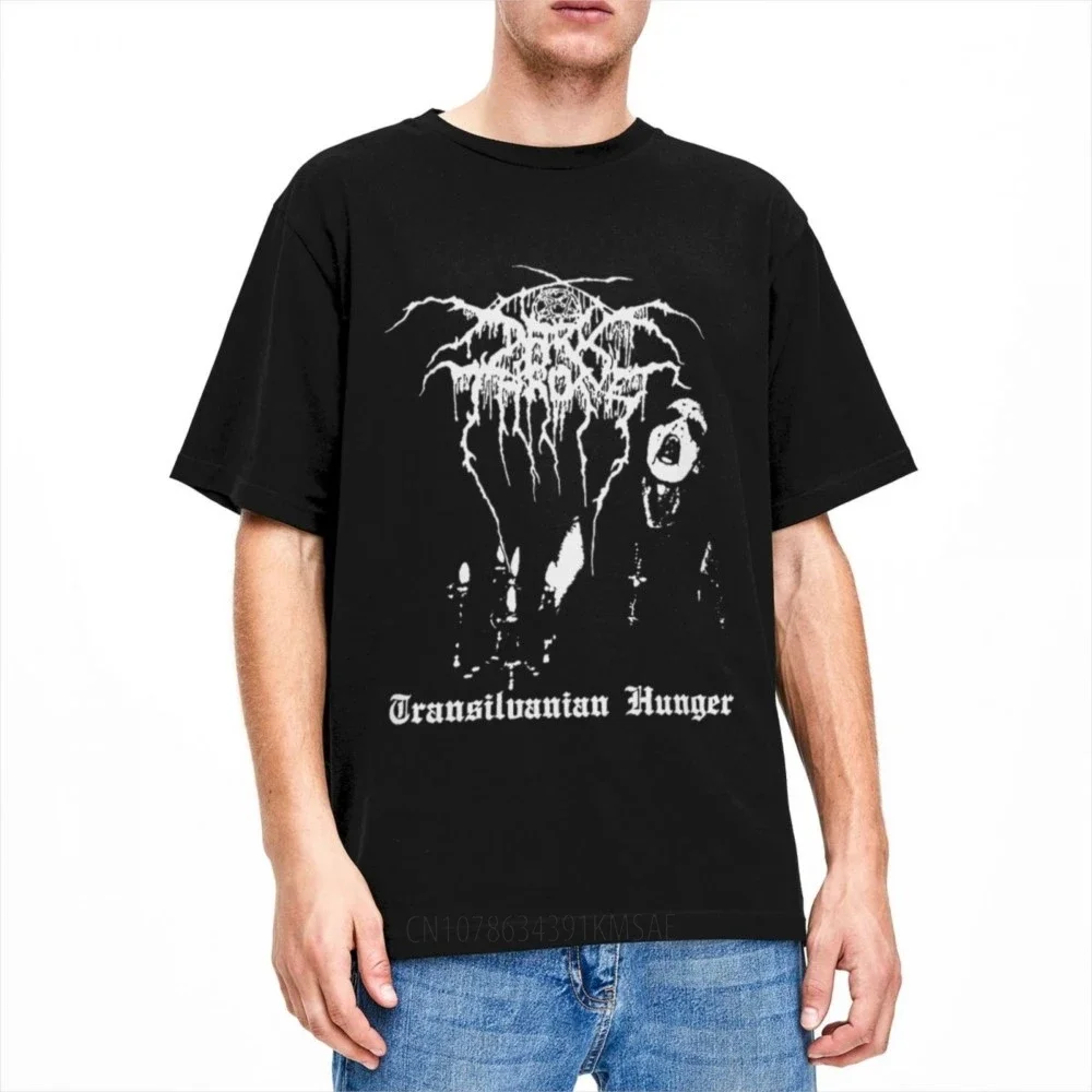 Men Women Black Metal Band Darkthrone Shirts Apparel Funny Cotton Transilvanian Hunger T Shirts Top Tee Clothes Adult