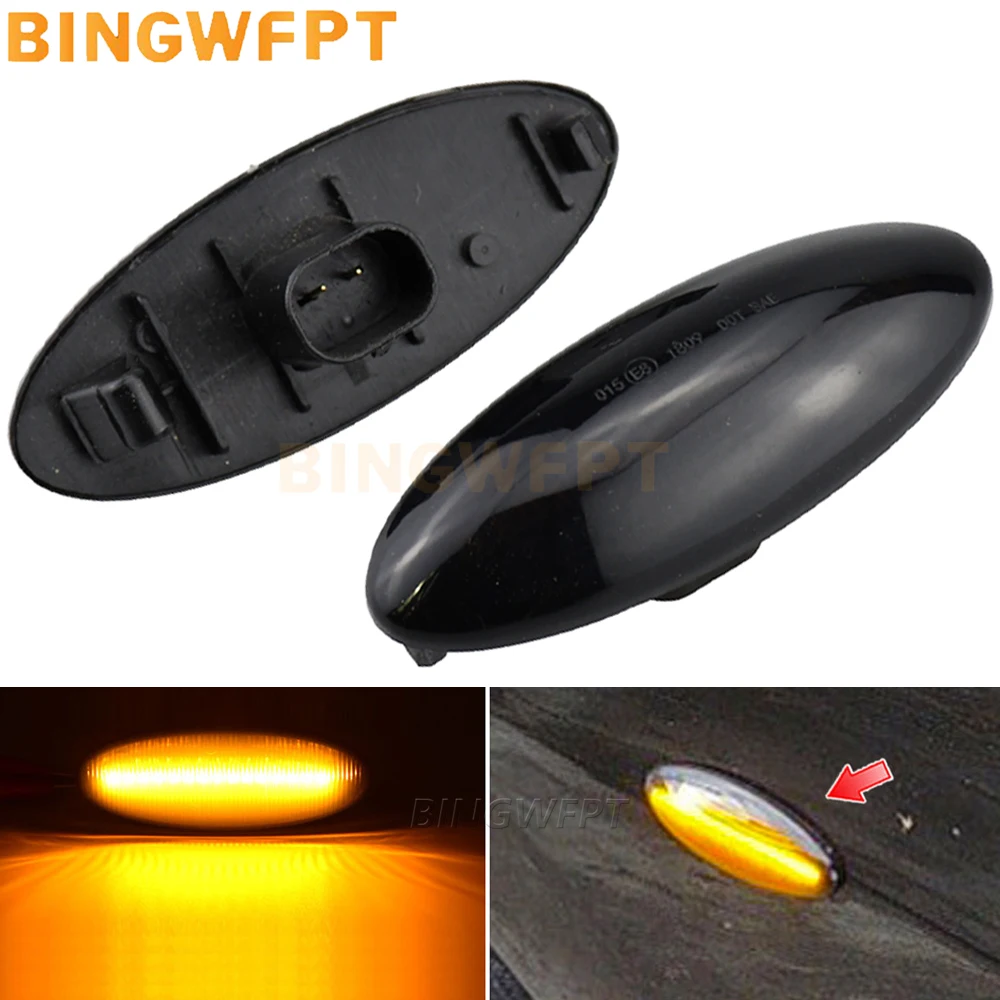 Car LED Turn Signal Light Dynamic Side Marker Fender Sequential Lamp For Toyota Yaris Vitz XP90 RAV4 XA30 MK3 Auris E150 Corolla