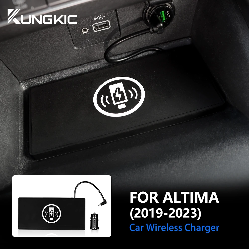 

Mobile Phone Fast Wireless Charger For Nissan Teana Altima L34 SR 6th Gen 2019-2022 15W Car Charging Holder Trim Accessories