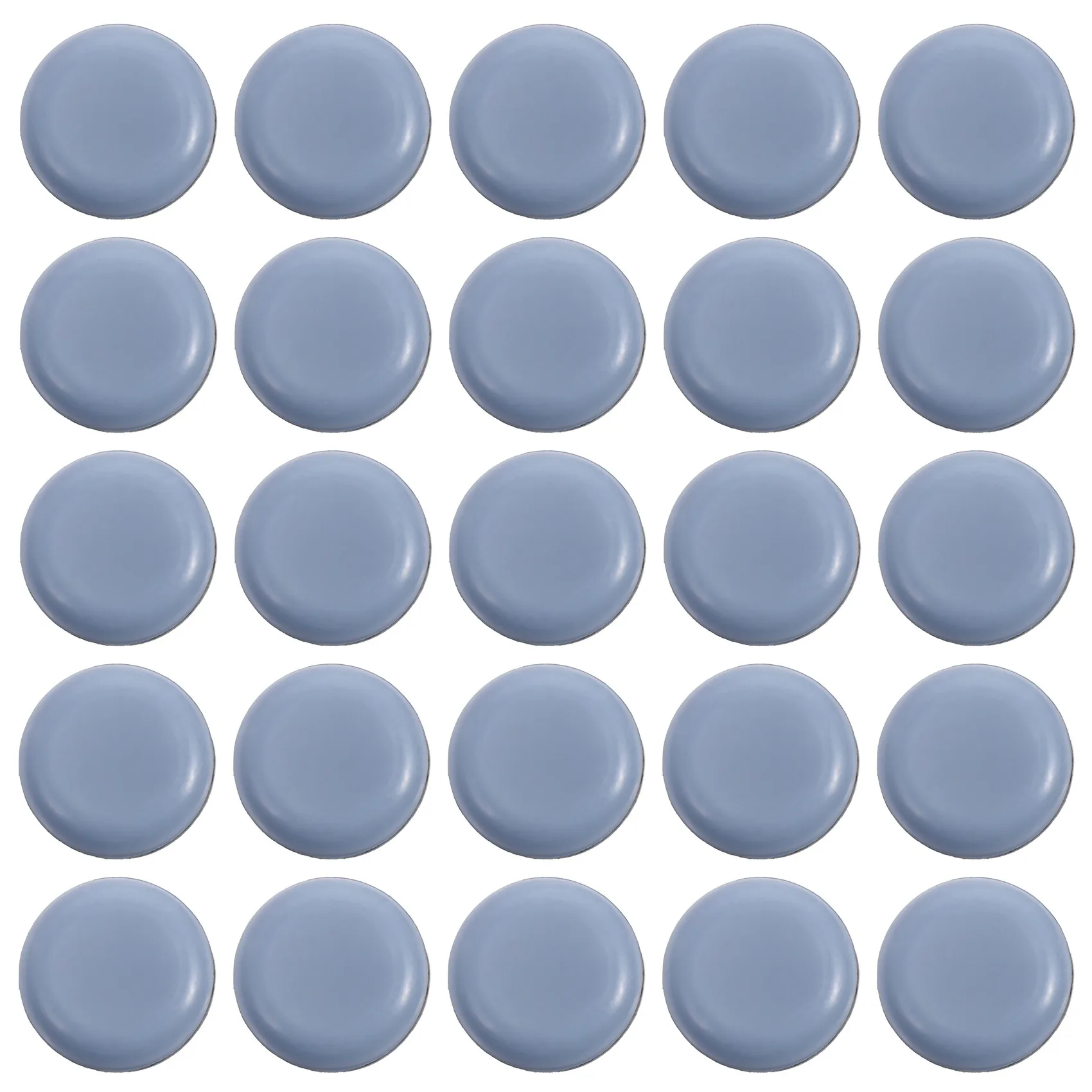 48Pcs 25mm Furniture Glides Self Adhesive Chair Leg PTFE Sliders for Furniture Easy Movers (Round)