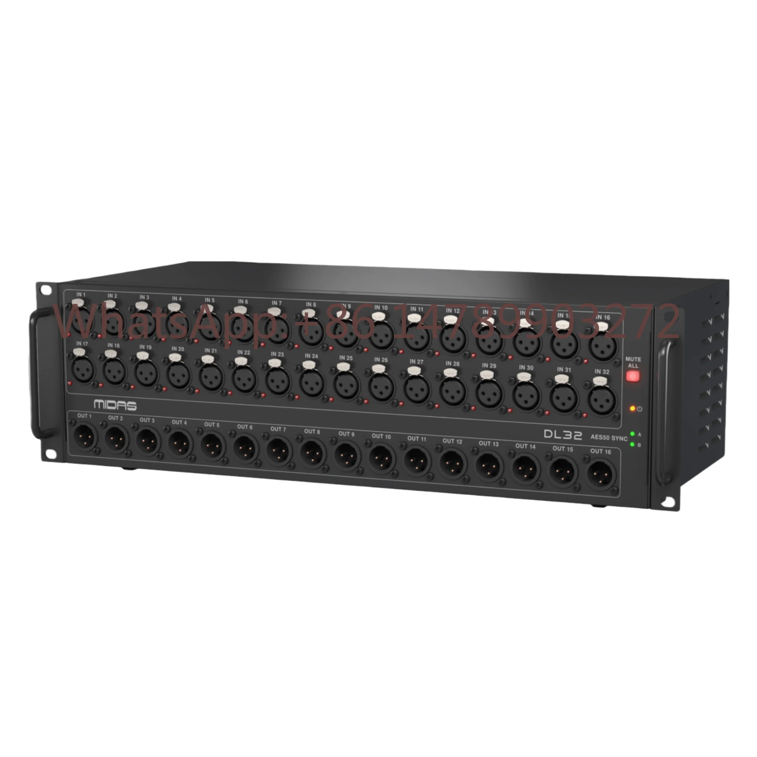 

New DL32 32-Channel Digital Professional Audio Stage Box Built-In Effects 5-Band EQ Metal PRO Microphone Mixer