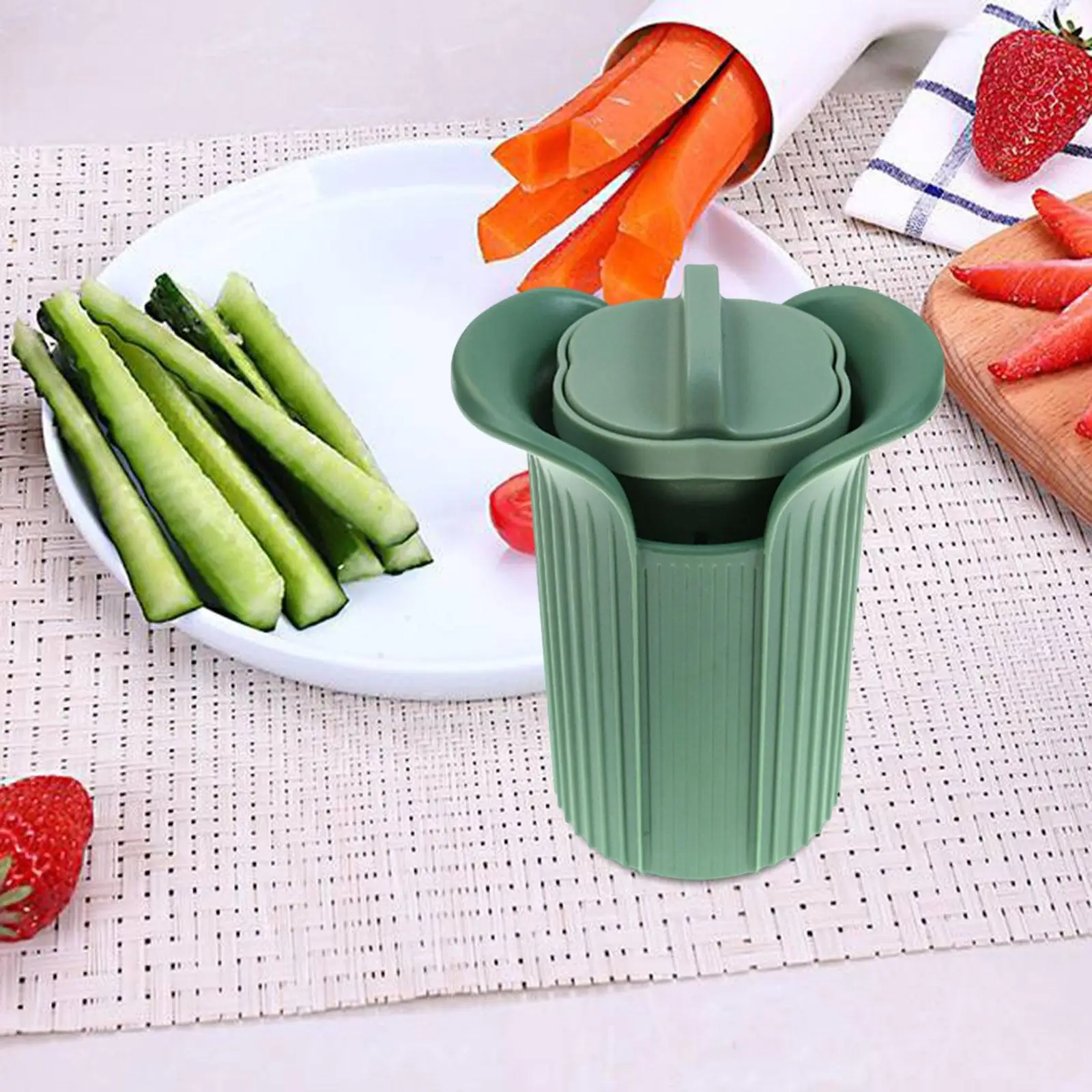 Cucumber Slicer Manual Banana Slicer Grape Slicer for Butter Cherries Potato