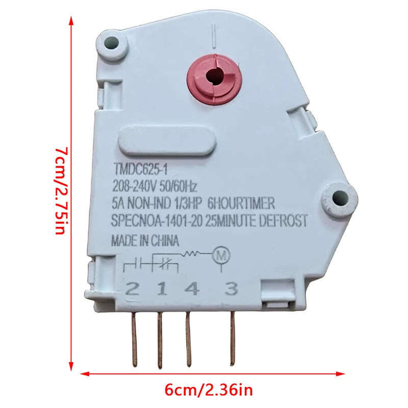 1 PC Suitable For Refrigerator Defrosting Timer Defrost Controller TMDC 625-1 -807-2 Timer Defrost Timing Controller