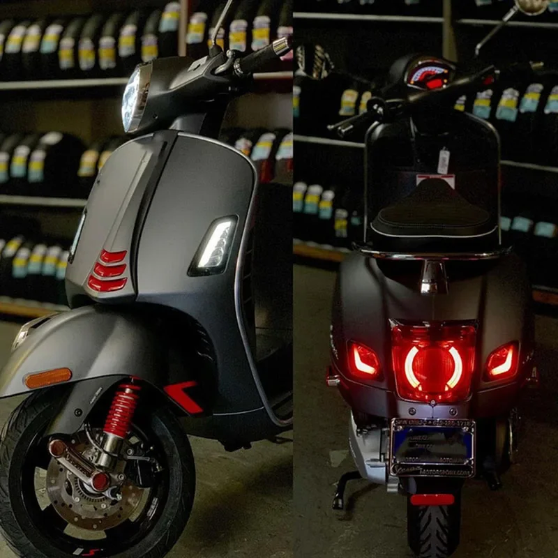 Motorcycles For Vespa GTS 300 GTS150 GTS250 GTS300 New LED Front And Rear Turn Signal Light GTV250 GTV300 Flashing Light