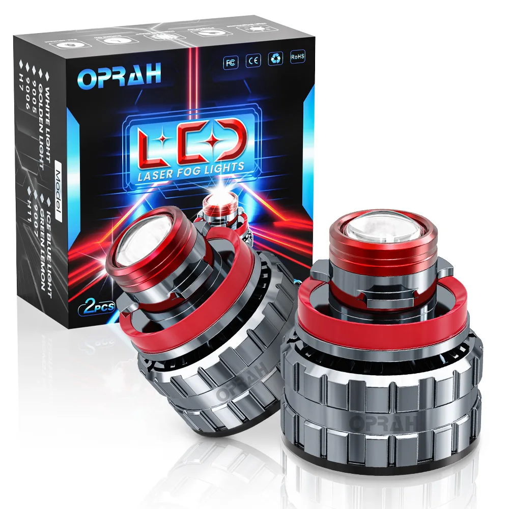 

Oprah H7 H11 Led Fog Light Bulb Laser Lens 9005 HB3 9006 HB4 CSP 8000K 6000K 3000K Turbo Led Fog Lamp Headlight Bulb For Car 12V