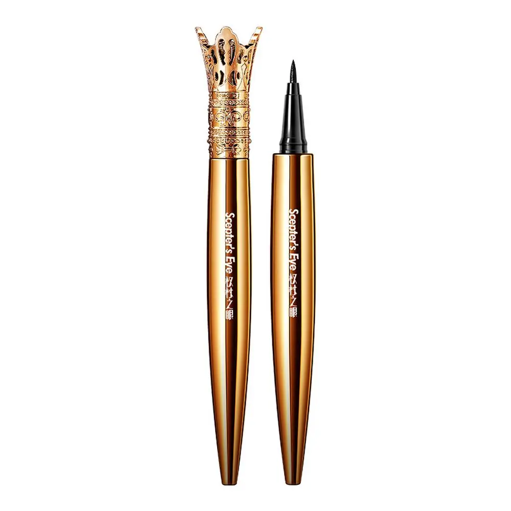 Queen\'s Scepter Professional Black Eyeliner Fast Dry Long-lasting Waterproof Anti-oil Smooth Pen Liquid Eyeliner Makeup Tool