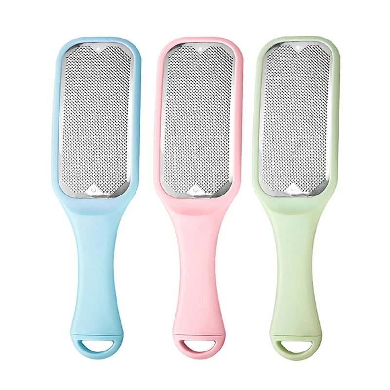 1PCS Foot File Stainless Steel Foot Scraper Callus Remover Pedicure Tool Rectangular Foot Grater with Hanging Hole Easy Storage