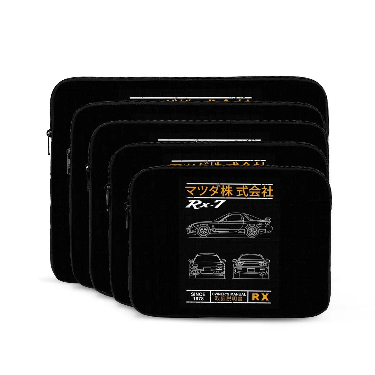 

Blueprint Of The RX7 Notebook Laptop Bag Case Pouch For Macbook Air Pro Tablet Shockproof Case Bag