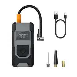 新製品 ワイヤレス自転車/車用タイヤインフレーター 自転車用電動エアコンプレッサーポンプ 電動ボールエアポンプ タイヤポンプ