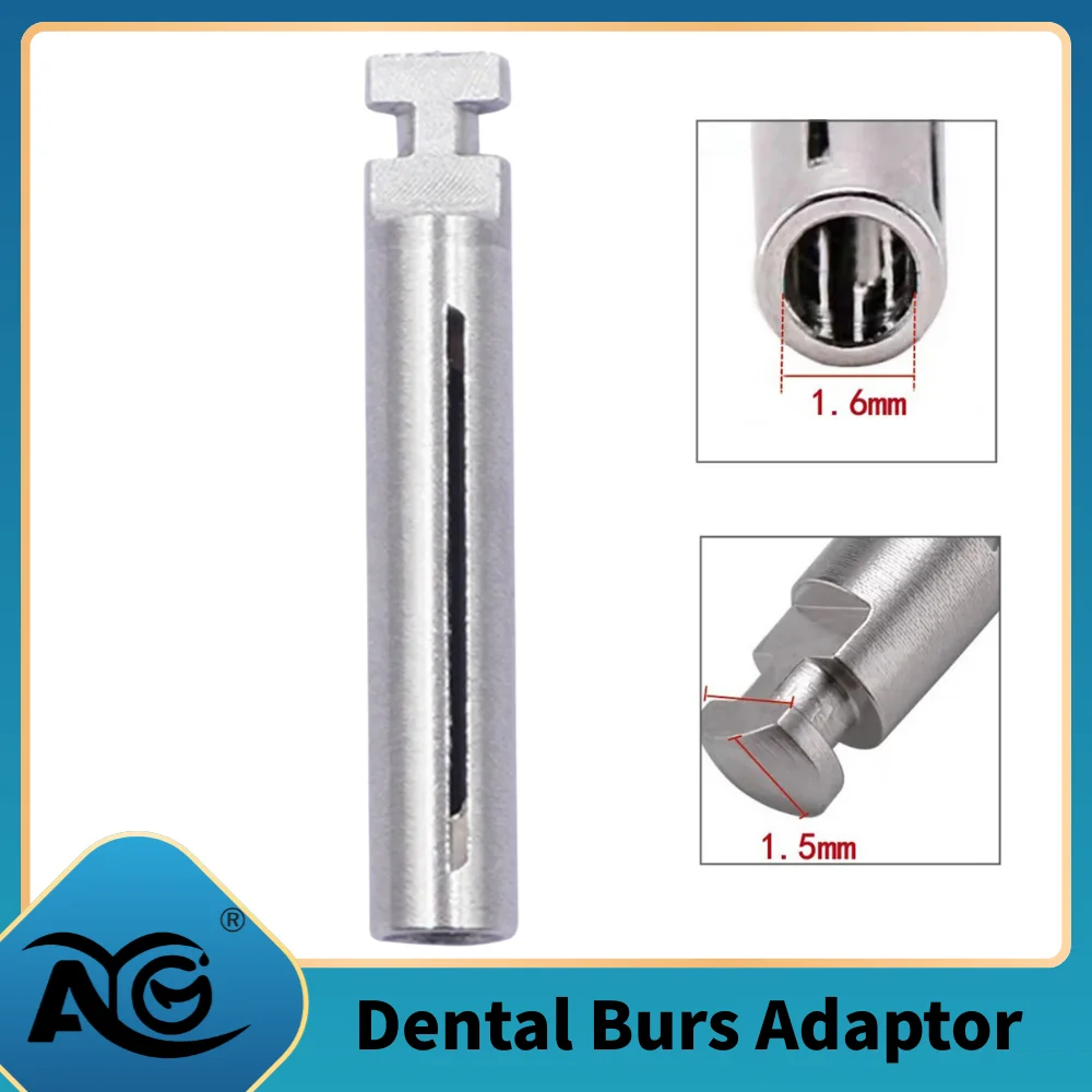 Adaptateur de fraises dentaires AG 10 pièces, convertisseur en acier inoxydable, adaptateur de fraises dentaires FG vers RA, de 1,6 mm à 2,35 mm