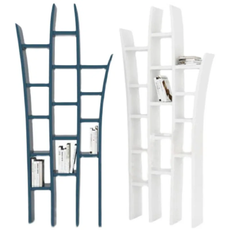 Libreria creativa personalizzata con vernice Libreria dal pavimento al soffitto Scaffale moderno semplice dalla forma speciale