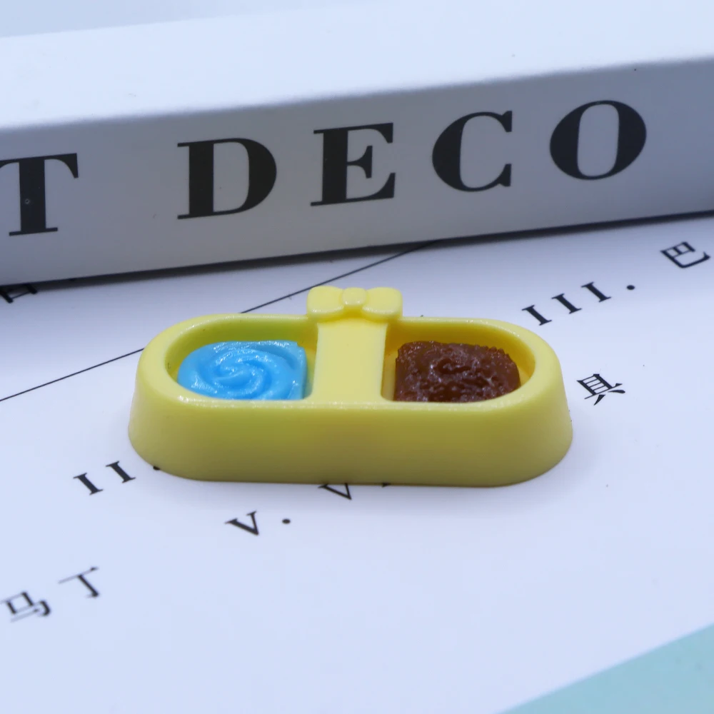 6Pcs Mini Simulation Cat Rice Bowl Pet Supplies For Dollhouse Micro Landscape Ob11 model Decor Creative Handmade Diy Accessories