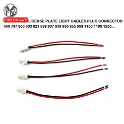 Rear License Plate Light Wire Adapters Plug Connector Cables For DUCATI Panigale Supersport Diavel Scrambler Monster Multistrada