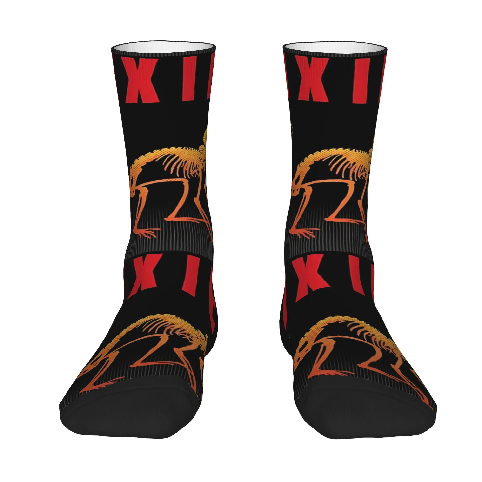 1 Pair Funny Crazy Sock for Men Orange Monkey Hip Hop Harajuku P-Pixies Pattern Printed Sock Casual