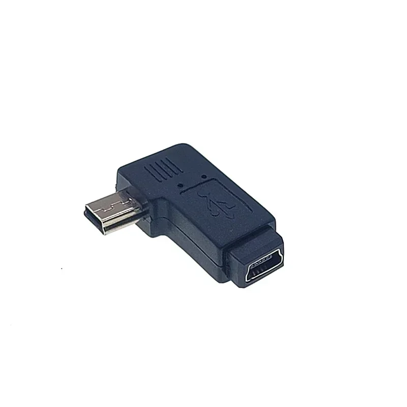 90 Degree Left & Right Angled Micro USB To Mini Connector Mini USB 5pin Female to Micro USB Male Data Sync Adapter Plug