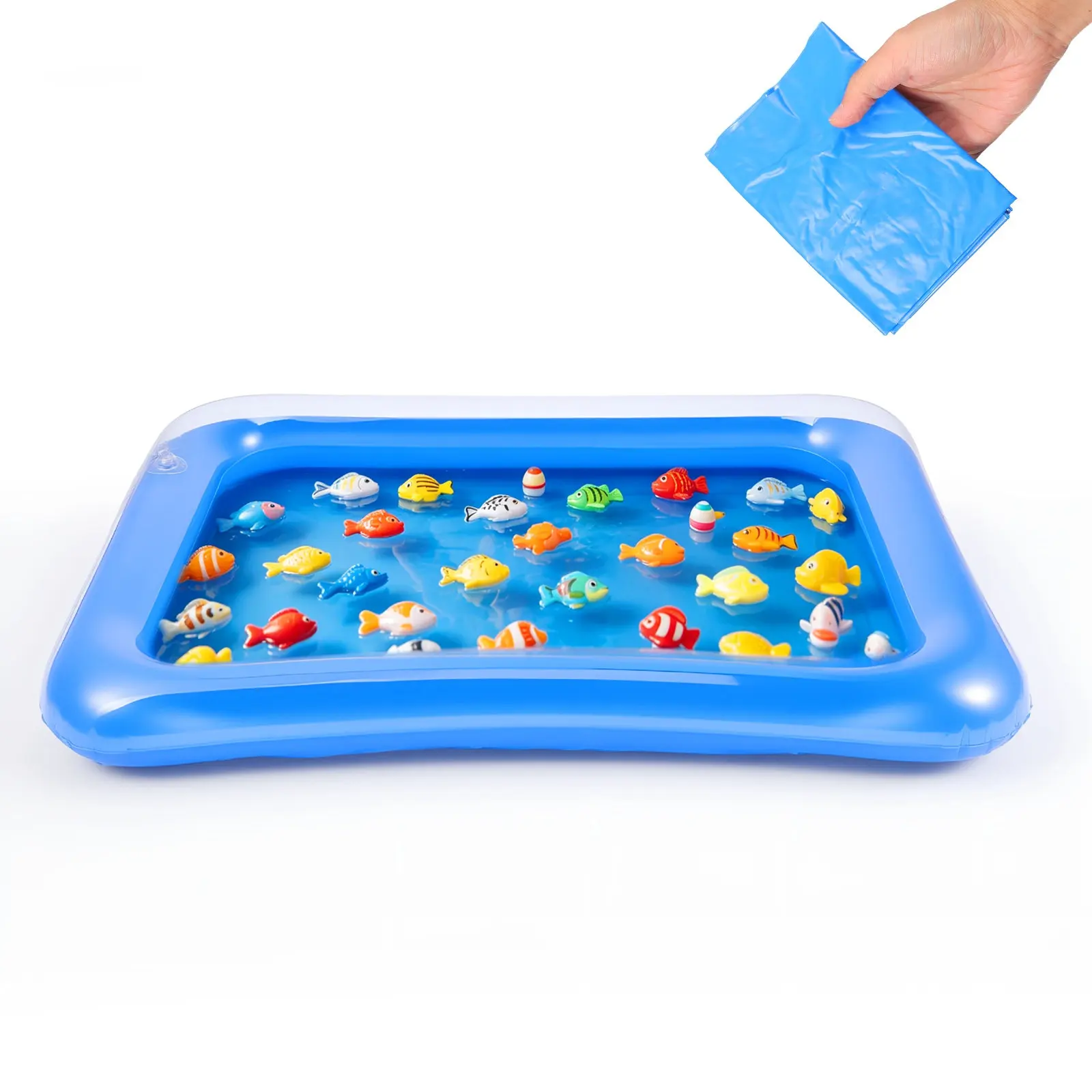 

Pool for Kids Summer Play Transparent Realistic Swimming Experience Portable Compact Lightweight PVC Water Tray