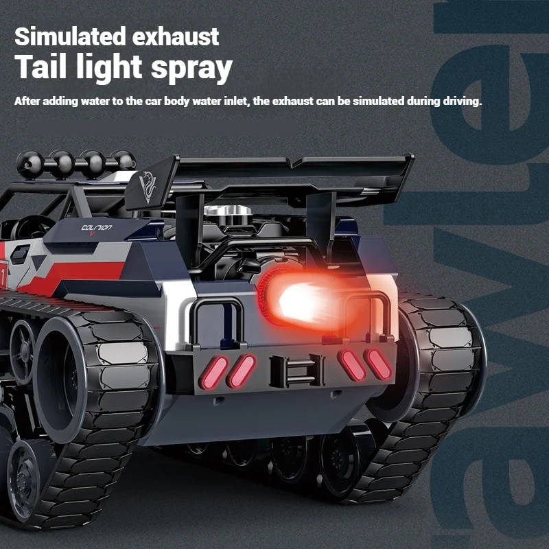 Große Legierung Tracks Tank Kinder Stunt Spielzeug Auto 2,4g High Speed Wiederaufladbare Fernbedienung Krabbeln Fahrzeug Spielzeug