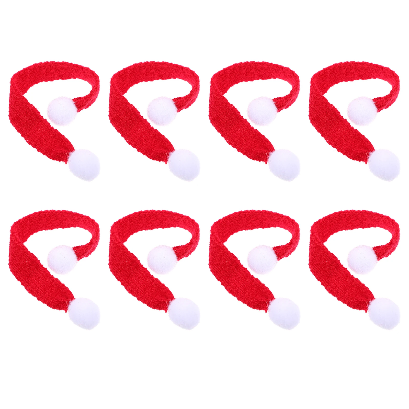 

10 Pcs Mini Decorative Scarf Scarfs Delicate Practical Christmas Exquisite Red Multi-functional Adornments