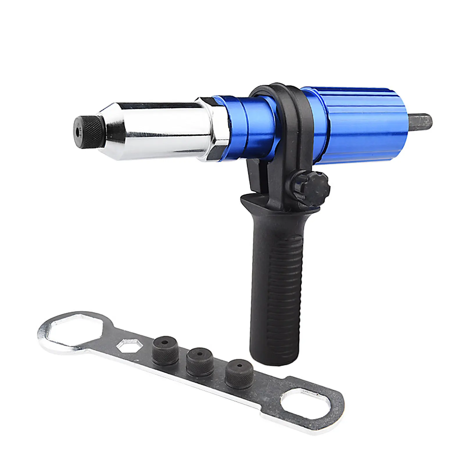 1 Set Rivet Adapter Electric Rivet Machine Connector Durable Hard Material Quick Release Installation Core-Pulling Riveting Tool