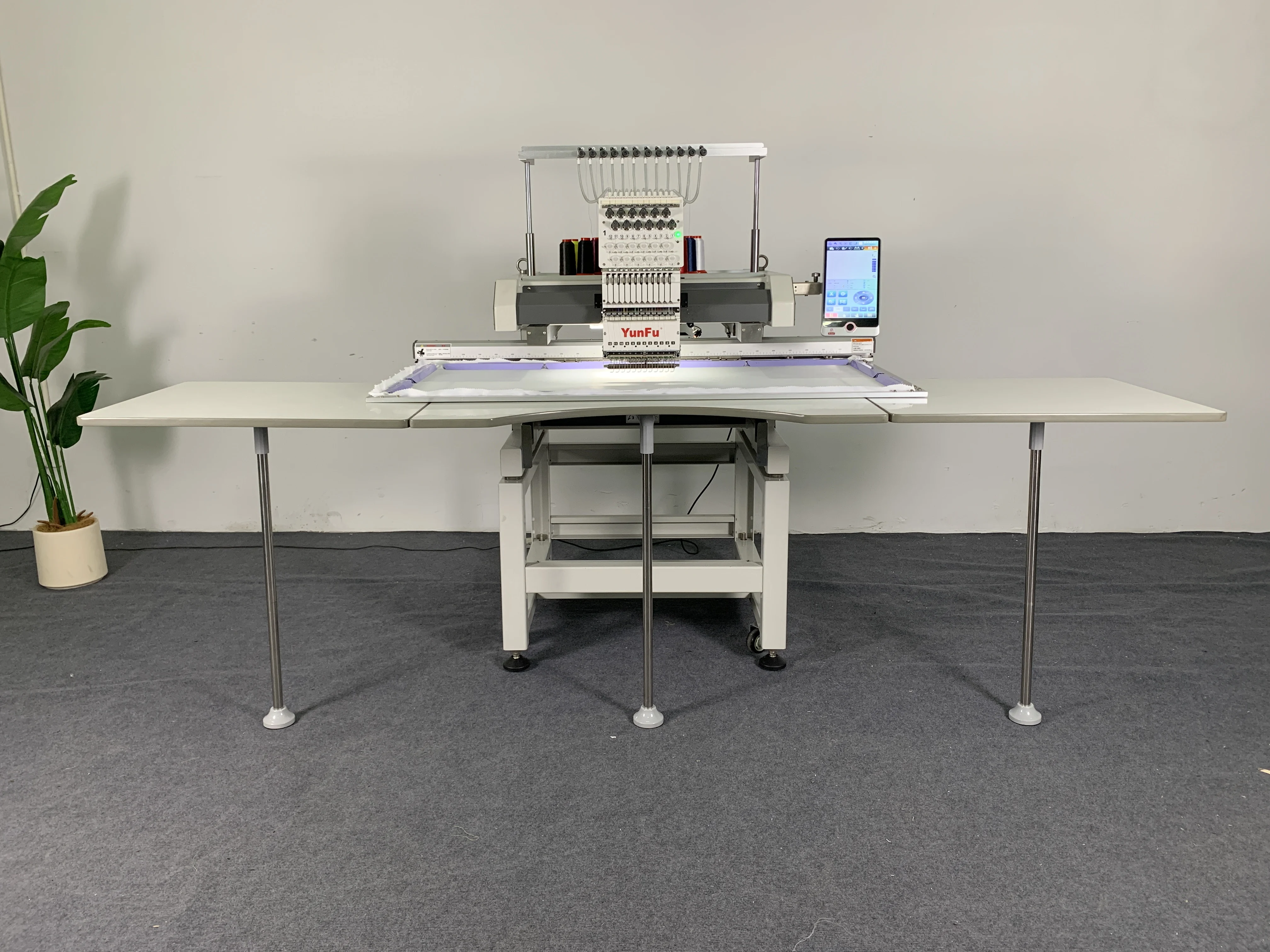 Industrial Single Head Multi Needle Embroidery Machine Large Working Area for Garment Hat Bag Logo Pattern Embroidery Processing