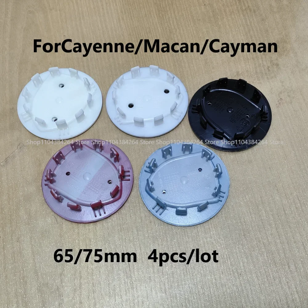 

4pcs 76mm 65mm Wheel Center Hub Cap For Cayenne Macan Cayman Panamera Boxster 911 918 996 917 991 with logo badge emblem