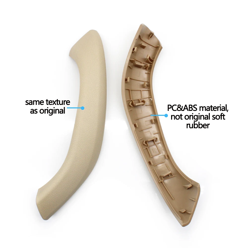 Esquerda e direita Interior porta puxador, tampa exterior, substituição guarnição para BMW X1, X2, F48, F49, F39, 2016-2020, 2 unid, 4 unid