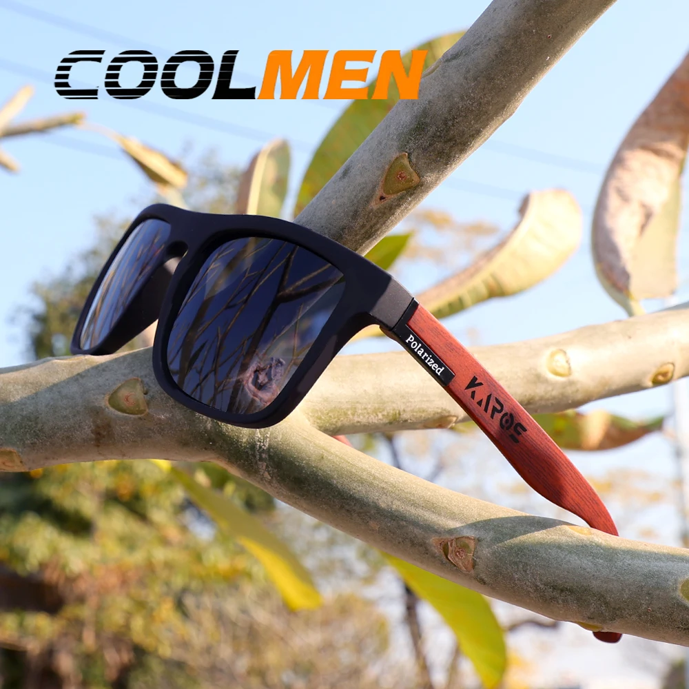 

COOLMEN Sunglasses Men/Women Polarized Square Mirror Brand Design Luxury UV400 SunShade Unisex Fishing Driving Cycling Hiking