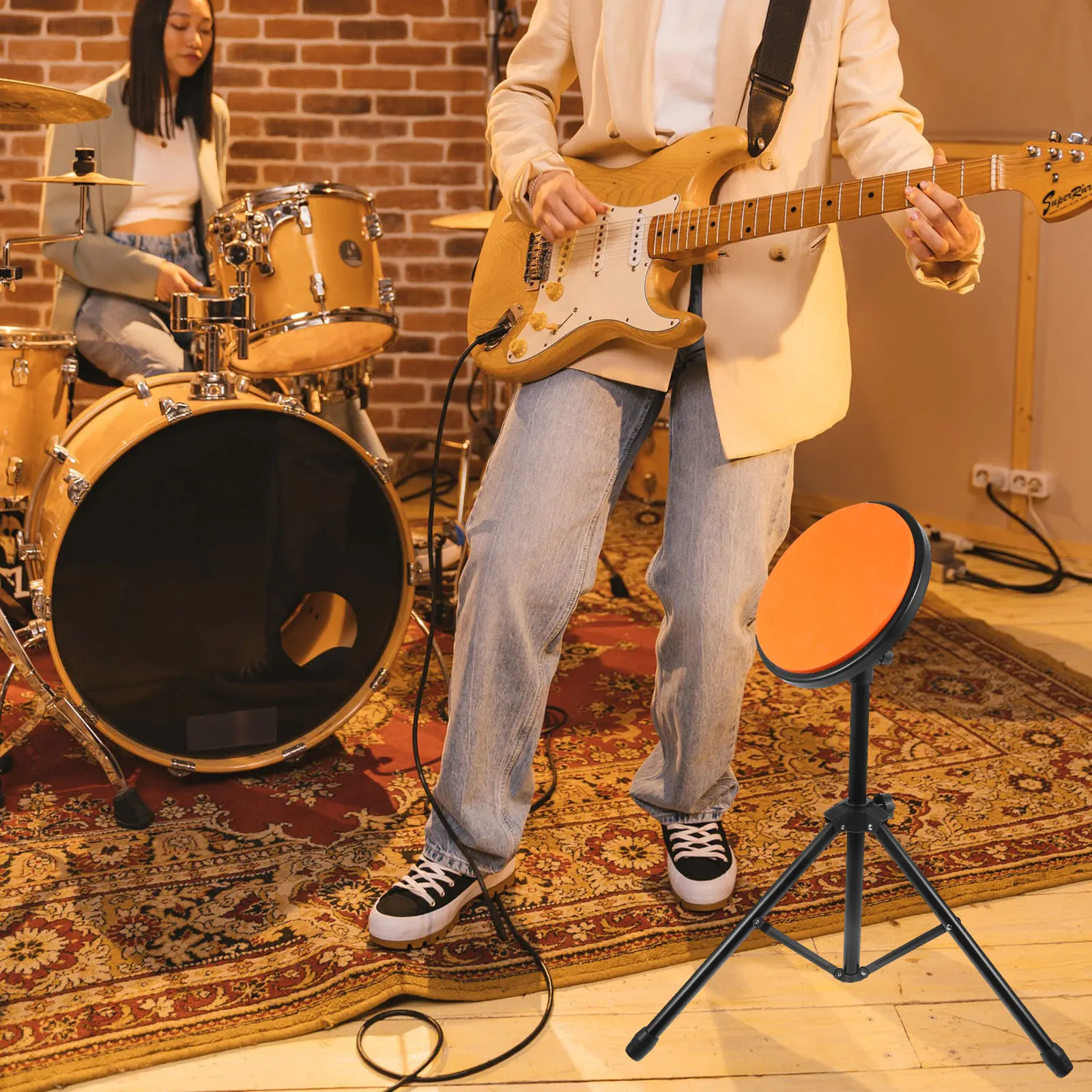 

8 Inch Drum Practice Pad Kit ange Silent Reliable Beginner Professional Electric Drums Sound Absorbent Mats Accessories