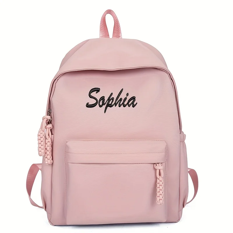 Customizable Name Embroidered Kid Backpack Large Capacity for School and Gift Personalized Backpack Custom Girl Boy School Bag