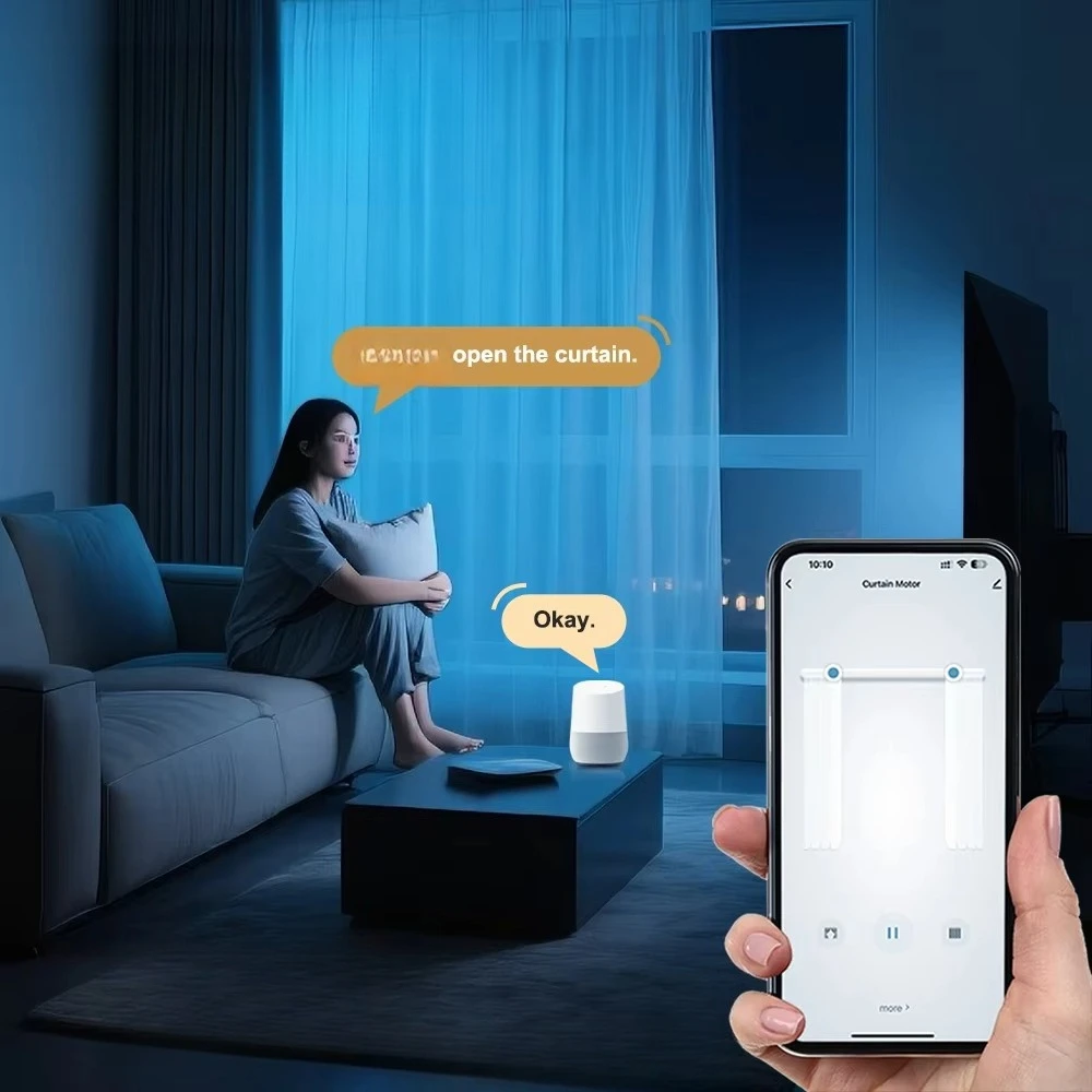 Smart curtain driver, automatic curtain motor, wave-pleated S-shaped curtain