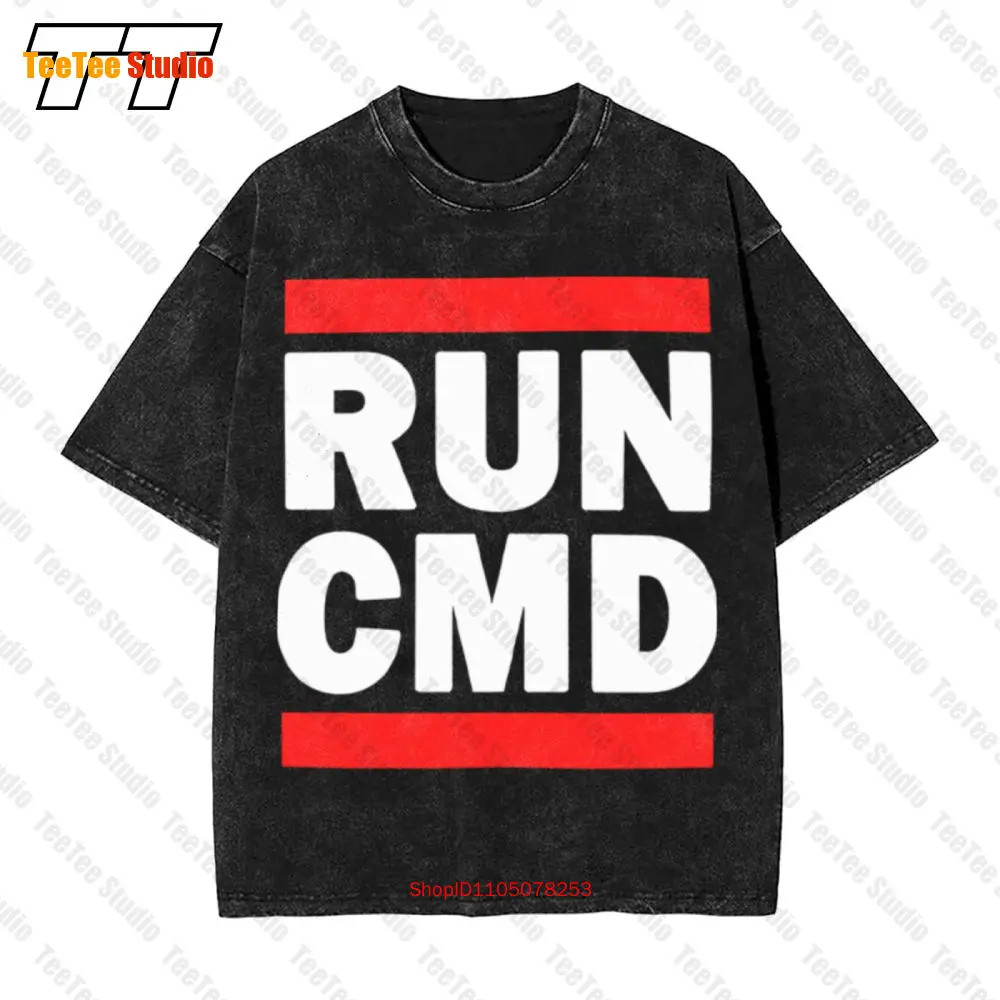تي شيرت Run Cmd Vintage كبير الحجم 5FTX Golf Wear