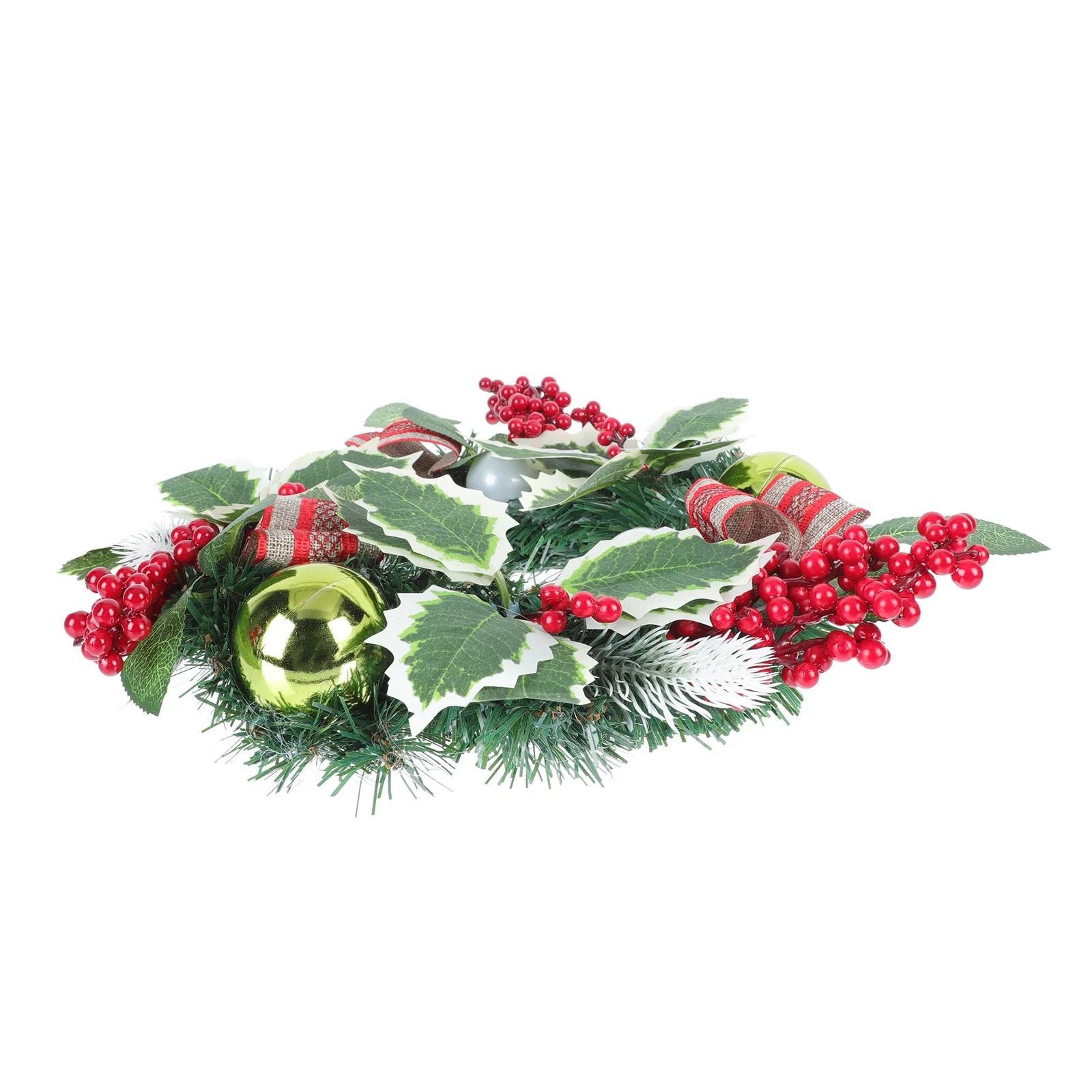 

Christmas Artificial Wreath Hanging Decor Realistic Xmas Door Wreath Festival Adornment for Wall Door Party Decoration