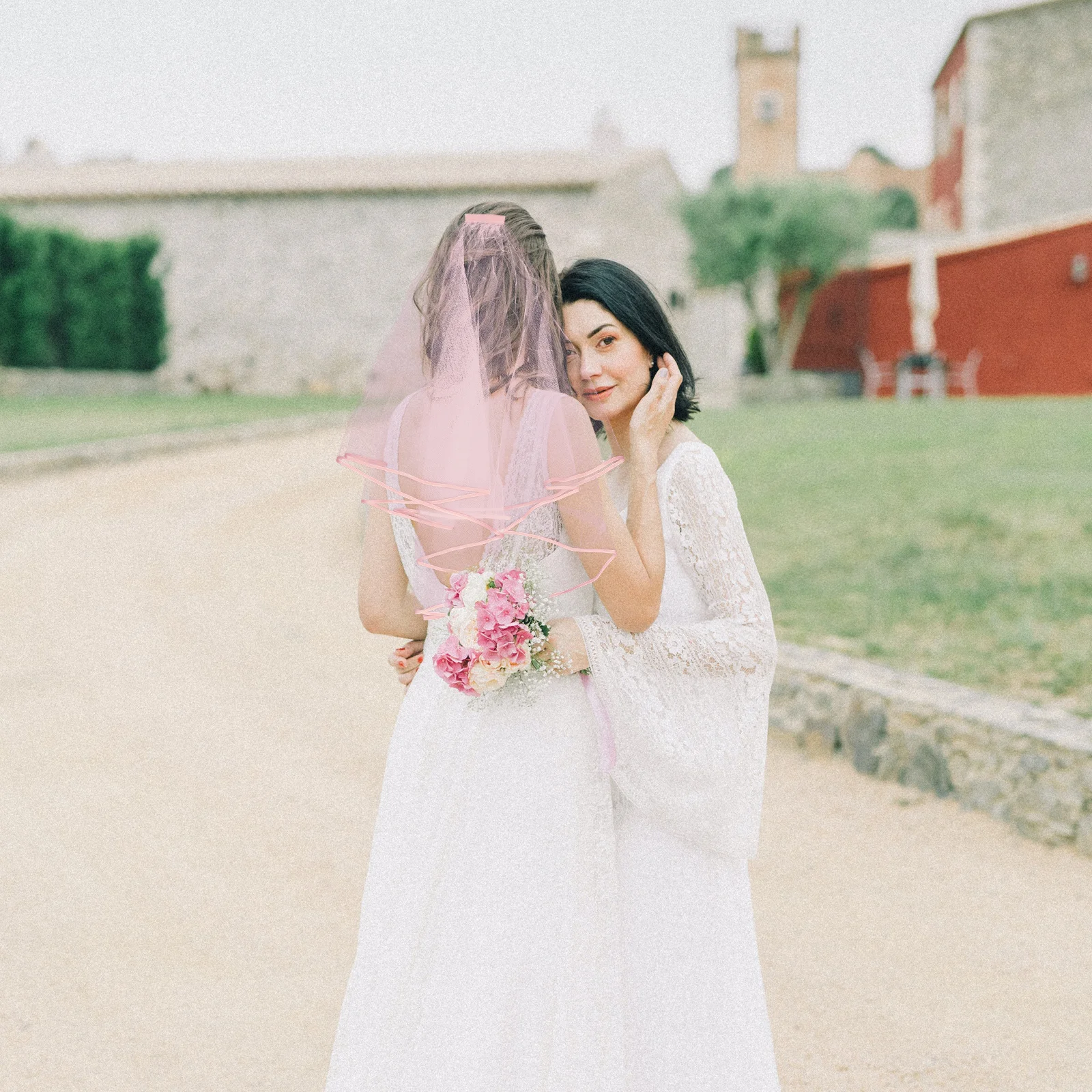 Véu de noiva curto de cetim, camada dupla, leve, faixa de cabeça para casamento, acessórios para festa de despedida de solteira, véu pequeno