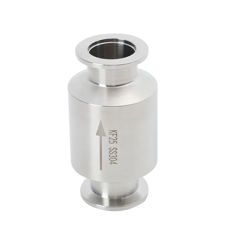KF16 KF25 KF40 KF50 304 Stainless Steel KF Vacuum Inline One-way Check Valve For Vacuum Pump Check valve quick installation 1PCS