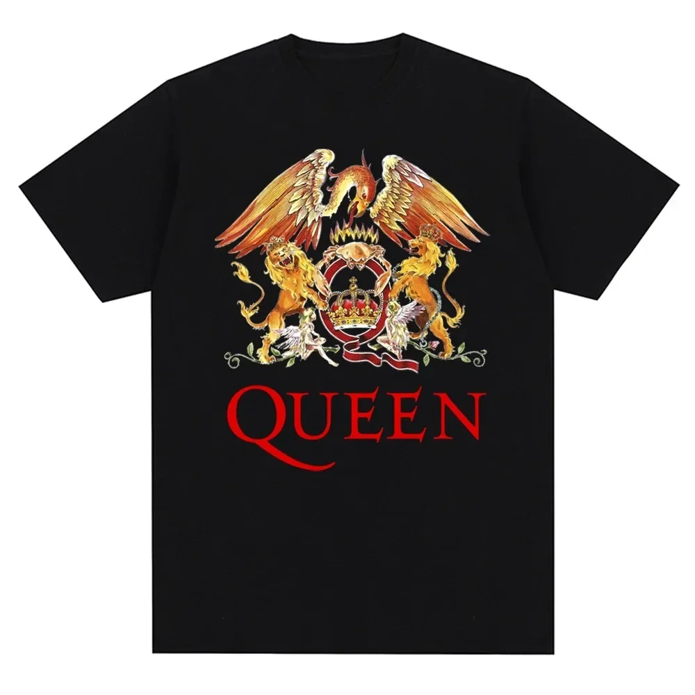 100% Cotton T-shirt Queen Rock Music Band Graphic Printed Summer T Shirt Fashion Men Women Short Sleeve Tees Streetwear Clothing