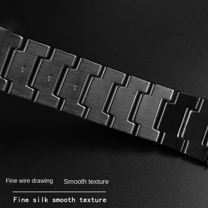 For Casio EF-550 EDIFICE Series EF-550D/PB EF-523 5147 Stainless Steel Watchband Waterproof Silicone Rubber Watch Strap Bracelet