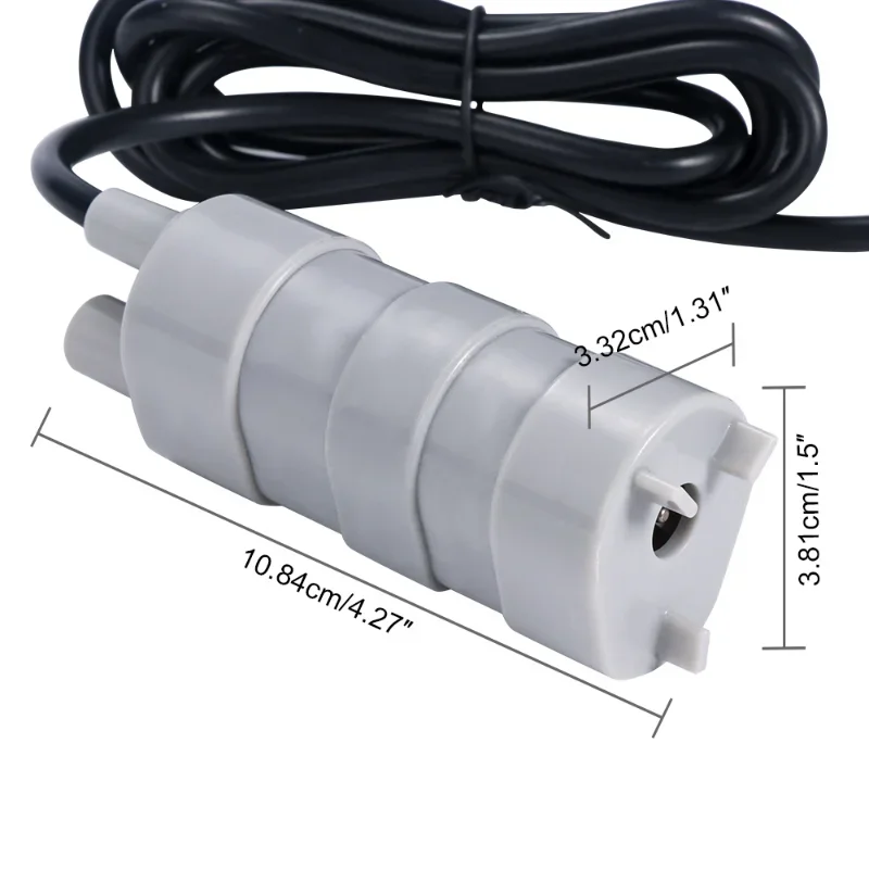 Portable 12V 24V Brushless Motor Pump 1000l /H Super Quiet Vertical Bottom Suction Pump Water Heater Open Slot Booster Pump