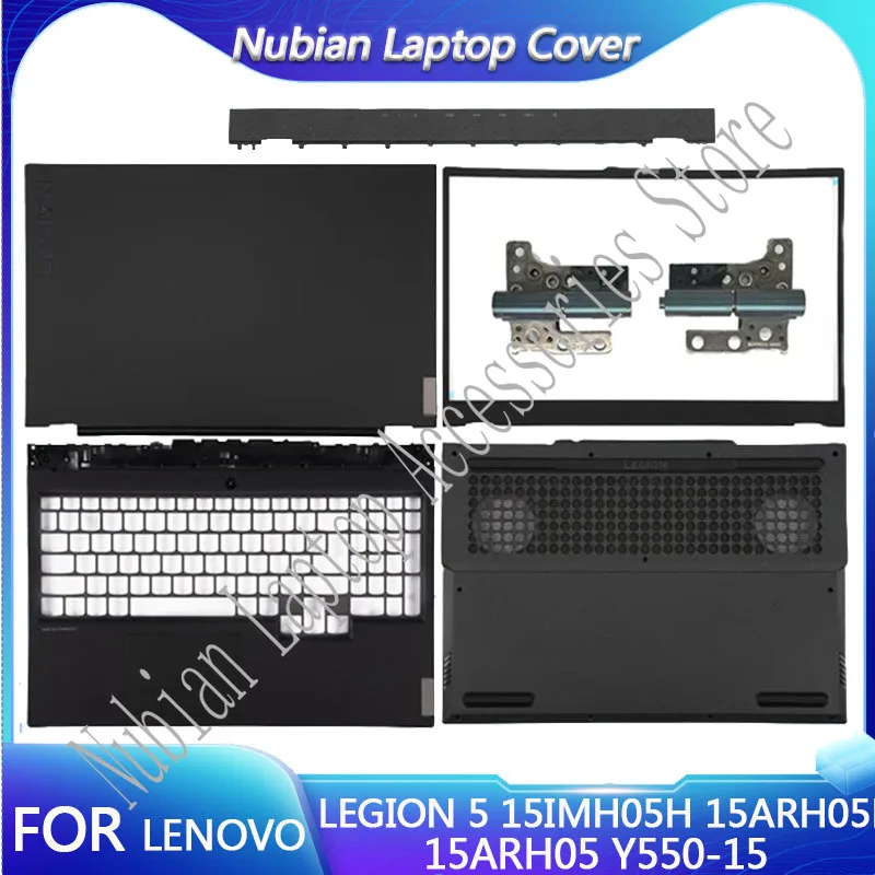 

NEW Laptop For Lenovo LEGION 5 15IMH05H 15ARH05H 15ARH05 Y550-15 LCD Back Cover Front Bezel Palmest Lower Bottom Case