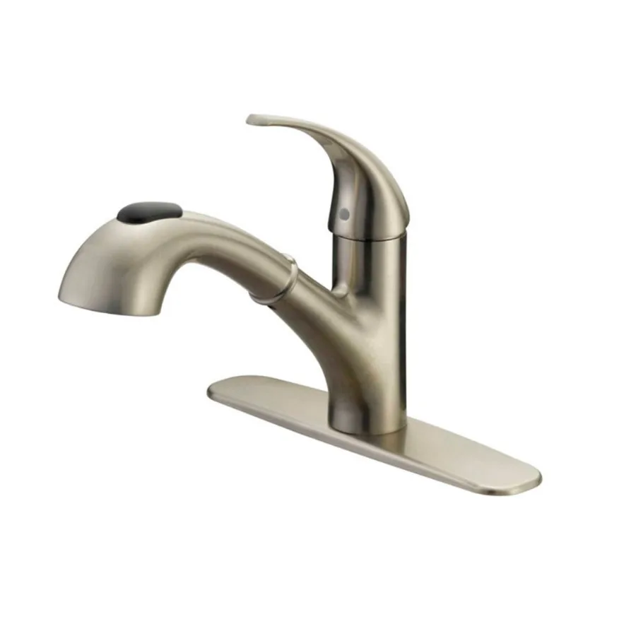 

Кухонный смеситель с одной ручкой и выдвижным распылителем для современных домашних кухонь, функция выдвижного распыления высокого давления, прочный St