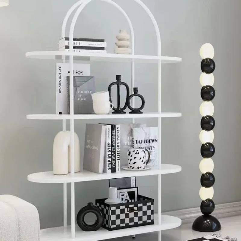 Nordic multi-layer ins arched display shelf bookshelf shelf living room floor modern simple storage display rack