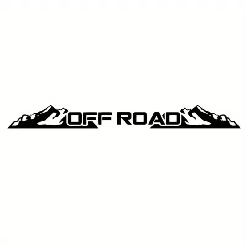 100cm Mountain OFF ROAD Windshield Banner Decal Waterproof 4x4 Offroad Modified Car Sticker For Jeep Wrangler SUV