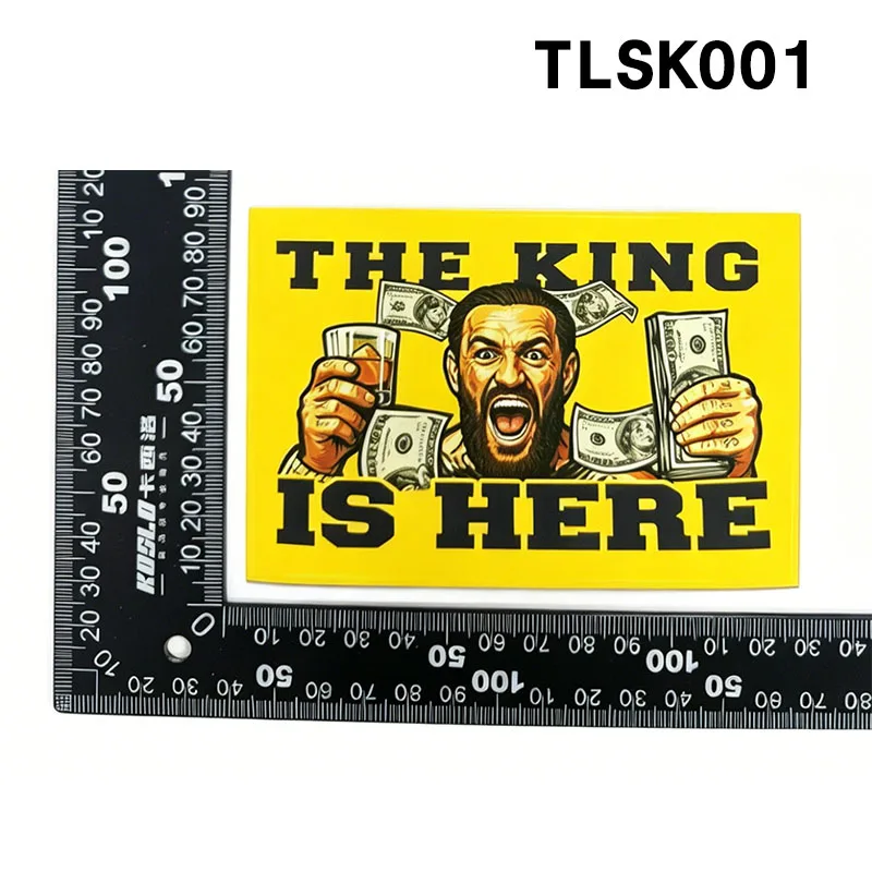 9*9cm 8*12cm MTAFC Maccabi Fanatics The King is Here Decoration Stikers for Bag Cup Wall Fridge