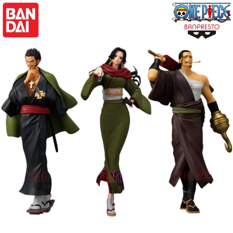 Auf Lager Bandai Banpresto Original One Piece Mihawk Vol 3 Boa Vol 3 Crocodile Vol 3 Modellpuppe Brandneue Actionfigur in Box