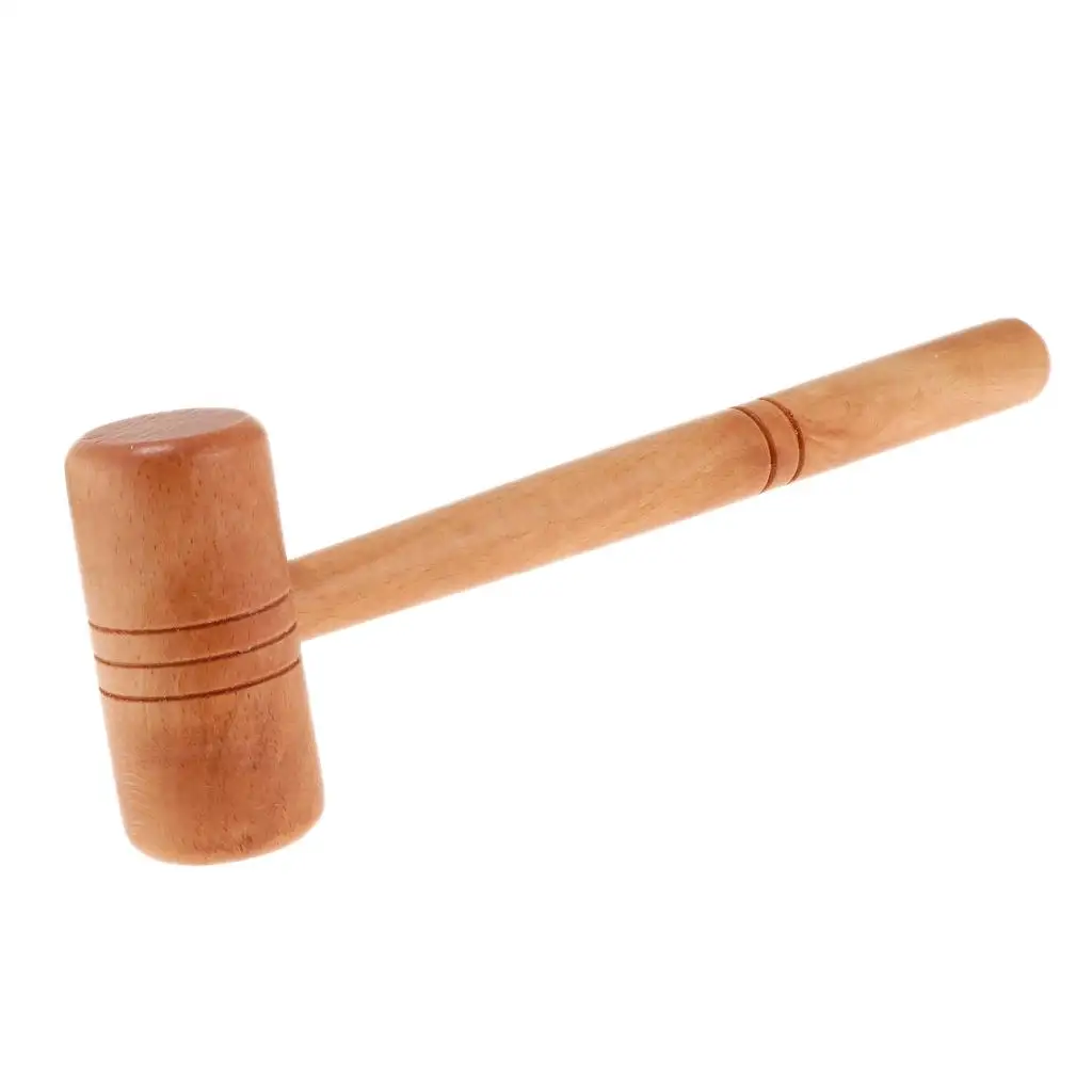 Durable Wooden Watchmaker Hammer Tool Double Sided Watch Band Pin Remover for Watch Repair and Crafts