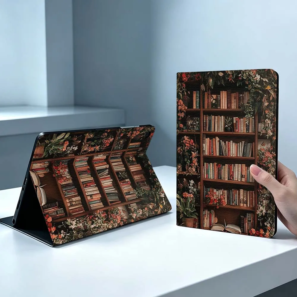Book Lovers Creative Design Soft For Samsung Galaxy Tab S11 S10 S9 S8 S7 S6 A9 A8 A7 A11 Lite FE Plus Pen Tray Tablet Case